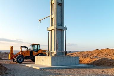 Construction site for new wireless tower